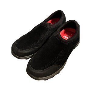 Wrangler Memory Foam Suede Slip-On Shoes Black Size 7 Comfort Travel Athleisure